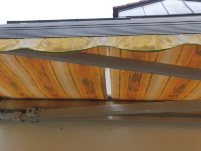 Sturmschaden Markisentuch